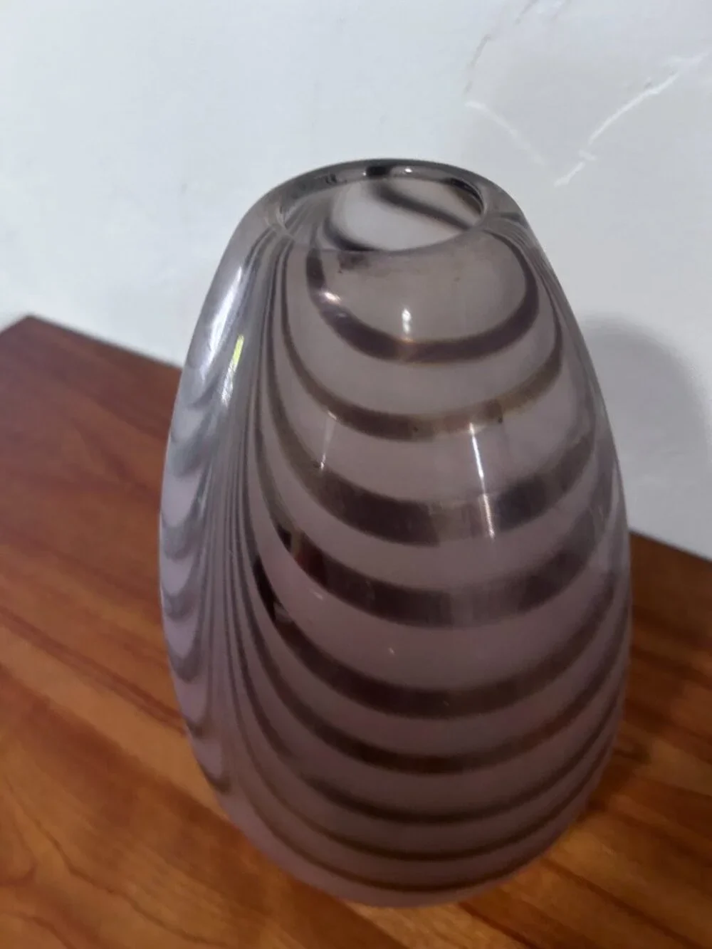 Handblown glass vase